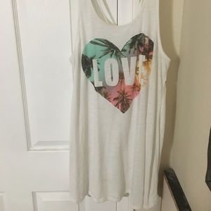 White love bathing suit cover up